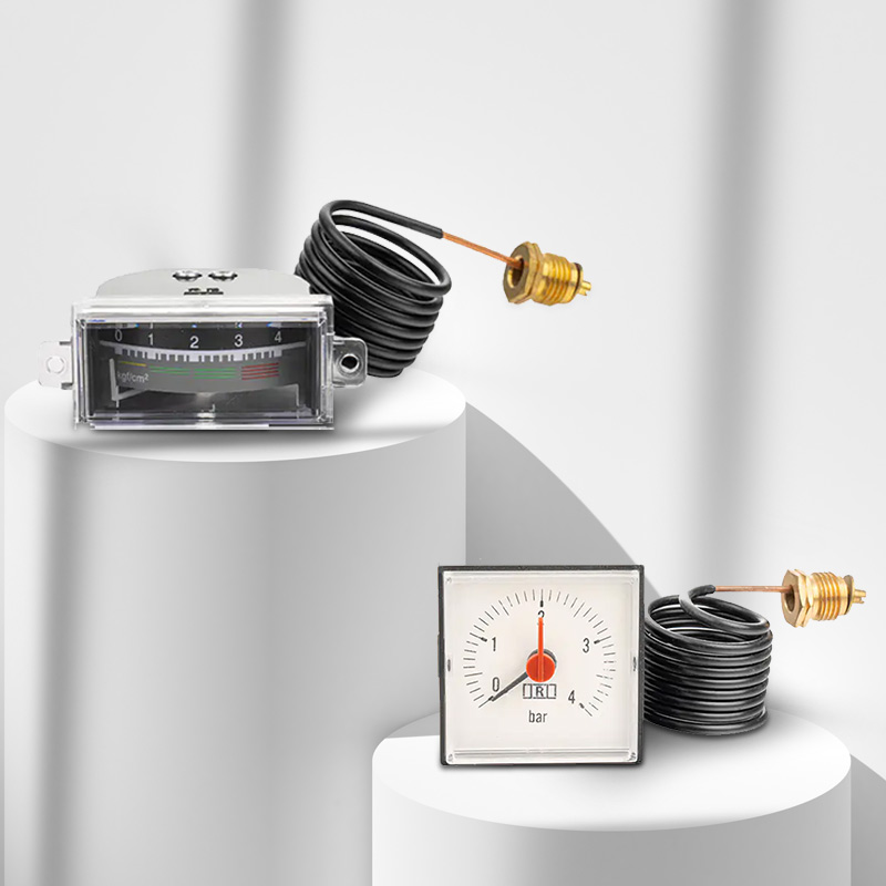 HVAC 사각형 모세관 온도계