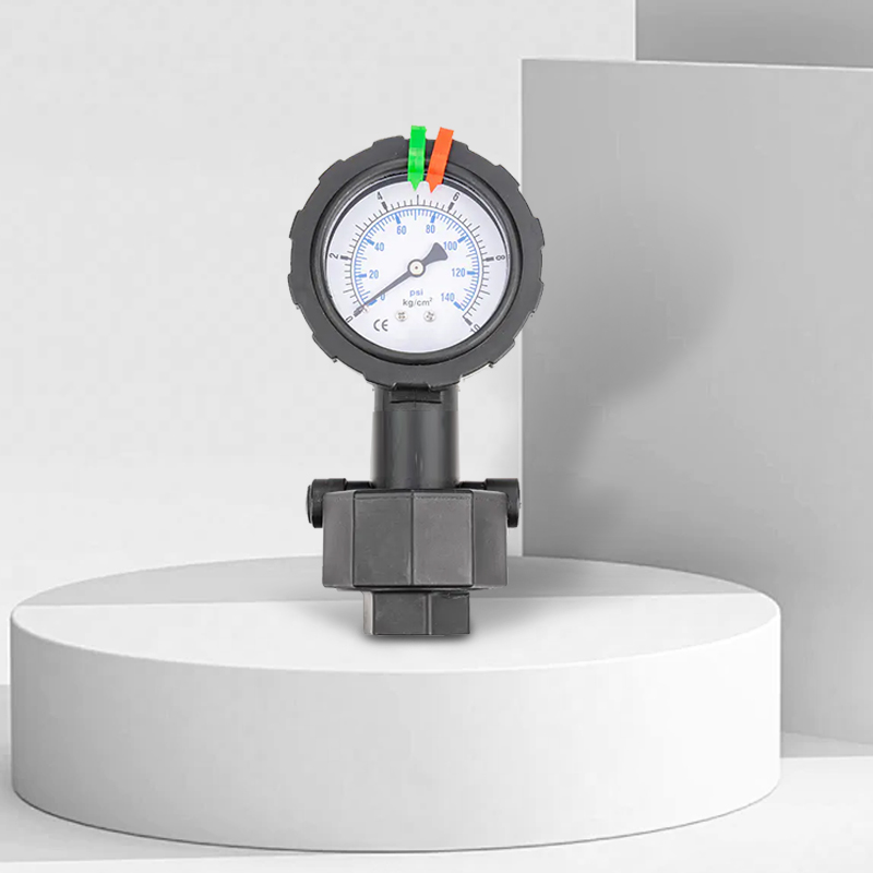 석유 화학 PP 다이어프램 압력 게이지